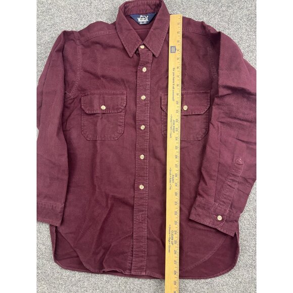 Vintage Woolrich Shirt Mens Large Red Corduroy Long Sleeve Button Front USA Made - Picture 3 of 6